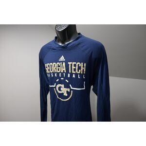 Adidas Gym Shirt Dri Fit Georgia Tech Yellow Jackets Mens Sz XL 2 XL Long